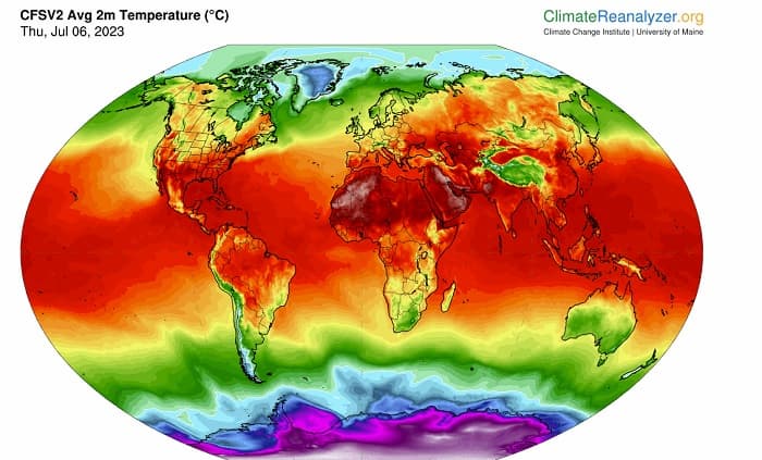 Température mondiale: Cette semaine a été la plus chaude dans l’histoire du globe