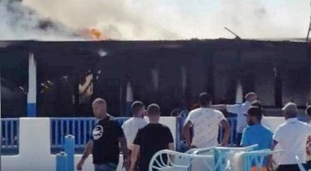 Tunisie – Un incendie ravage un restaurant à la plage de Zarzis