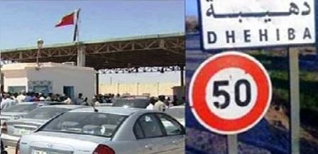 Tunisie – Les autorités libyennes ferment le passage frontalier de Dhehiba Ouazen
