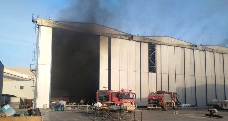 Tunisie – Bizerte : Un incendie se déclare dans une usine de Yachts