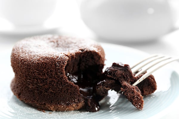 Recette du coulant au chocolat sans farine