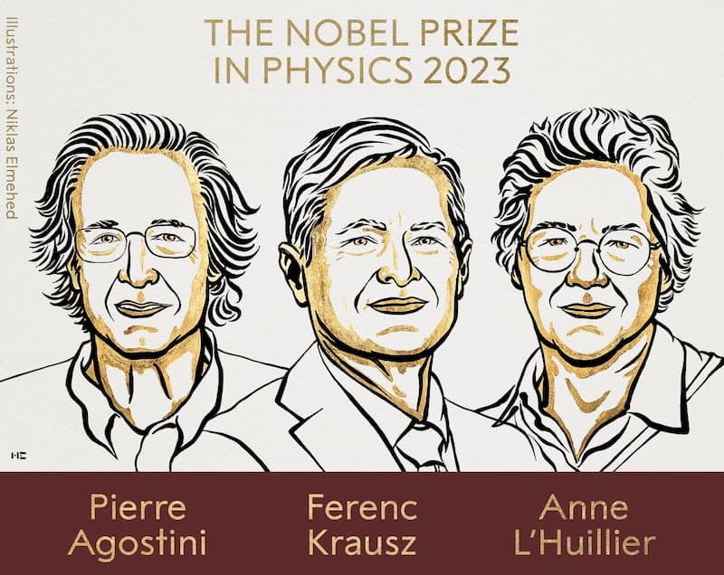Le prix Nobel de physique 2023 attribué à deux Français et un Autrichien