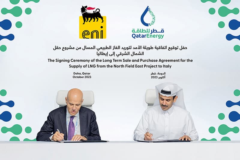 Qatar-Italie : Signature d’un accord de 27 ans pour l’approvisionnement en GNL avec ENI