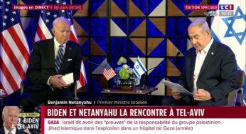 Biden retourne le couteau dans la plaie béante de Gaza : C’est la “partie adverse” qui a bombardé l’hôpital