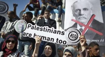 106e anniversaire de la “Déclaration de Balfour”: Des manifestations devant le Parlement et l’ambassade britannique