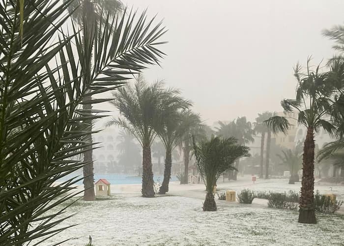 Djerba: Des pluies intenses et orageuses avec de la grêle