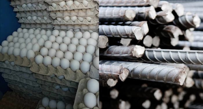 Le ministère du commerce fixe le prix de vente des œufs et baisse le prix du fer à béton