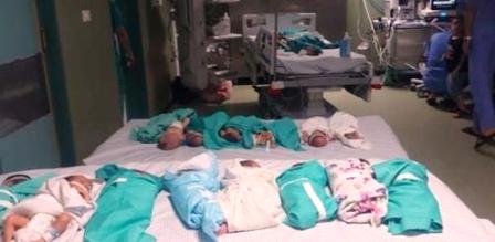 Gaza : 34 martyrs parmi les nouveaux-nés prématurés et les malades en soins intensifs pour manque d’électricité
