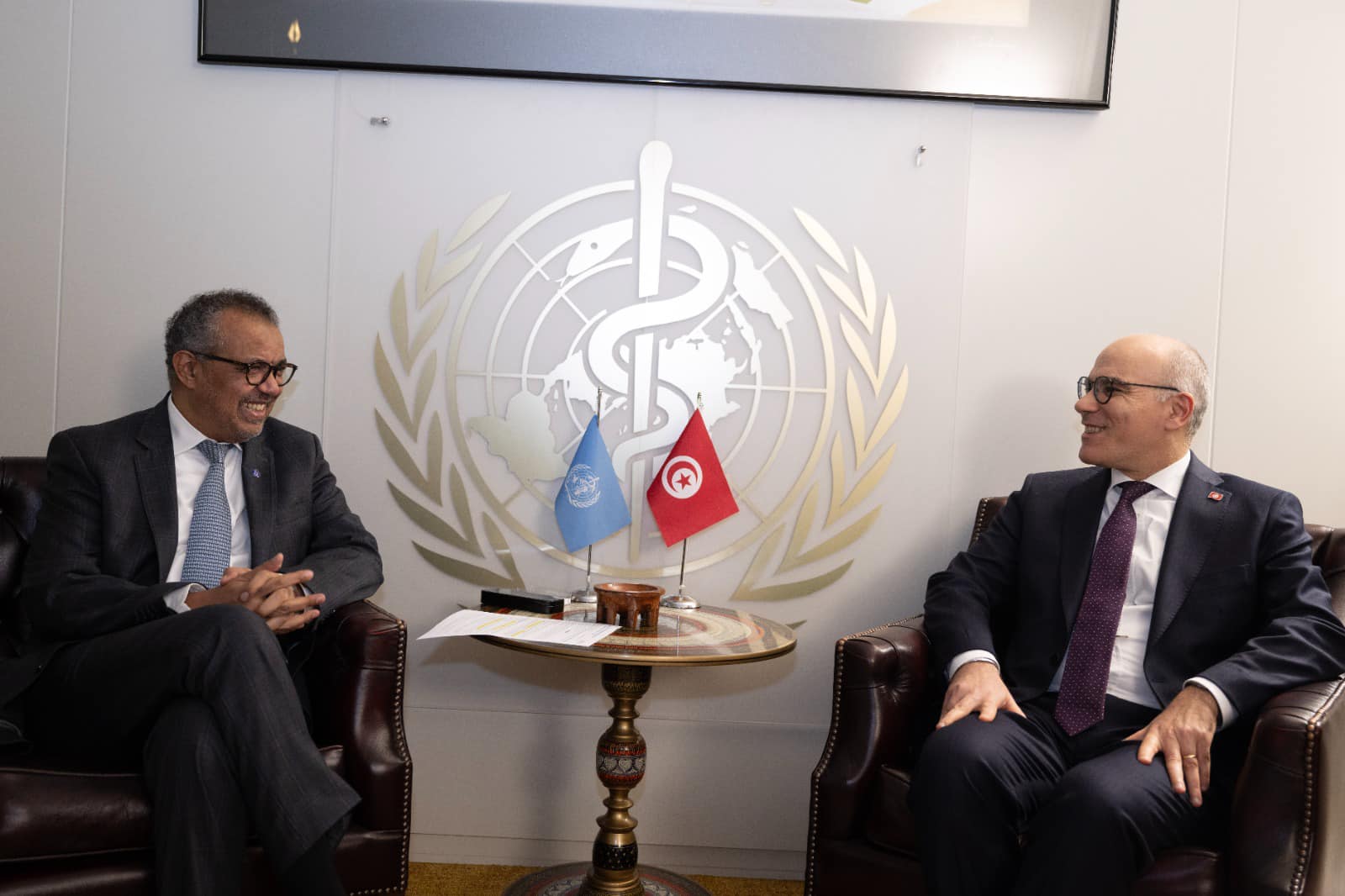 Tunisie-Genève : Nabil Ammar s’entretient avec le directeur général de l’OMS