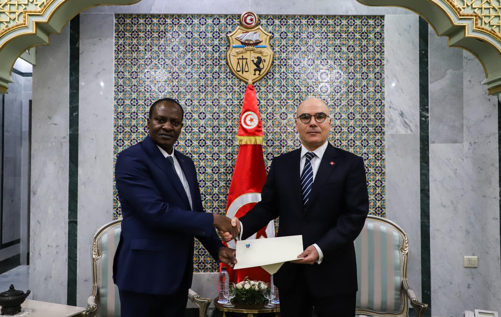 Le ministre des AE reçoit les lettres de créance de l’ambassadeur du Congo en Tunisie