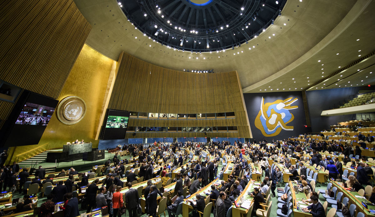 L’Assemblée générale des Nations Unies soutient le droit du peuple p-a-l-e-s-t-i-n-i-e-n à l’autodétermination