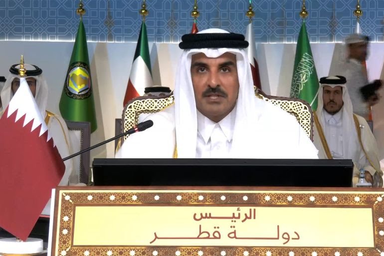 Discours de Cheikh Tamim bin Hamad Al Thani Émir de l’État du Qatar à L’ouverture des travaux de la 44 ème session du conseil suprême du Conseil de Coopération des États Arabes du Golfe