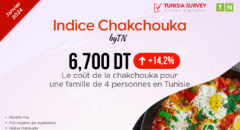 Indice Chakchouka – Janvier 2024 : Combien Coûte un plat de Chakchouka pour 4 personnes en Tunisie