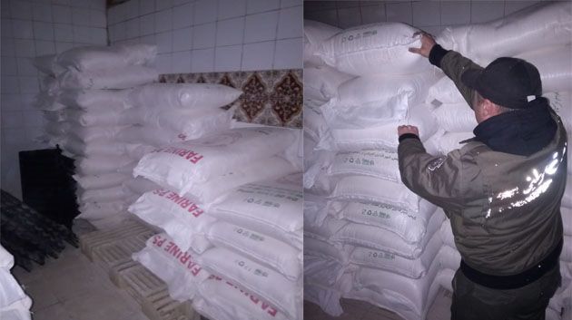  Ariana: Saisie d’importantes quantités de sucre et de farine dans un entrepôt anarchique