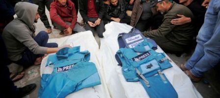 Gaza : Un total de 120 journalistes tués par les sionistes