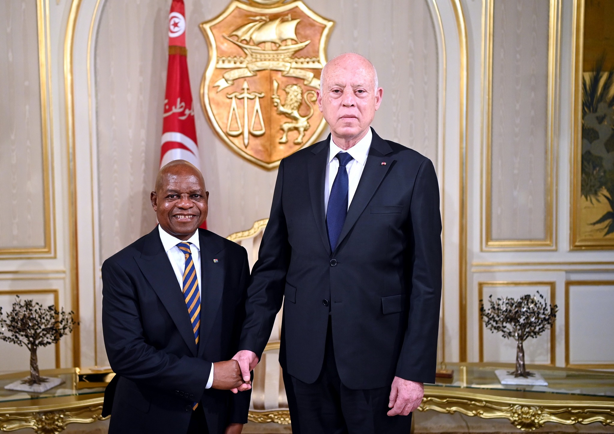 Kais Saïed reçoit l’ambassadeur de l’Afrique du Sud à l’occasion de la fin de sa mission