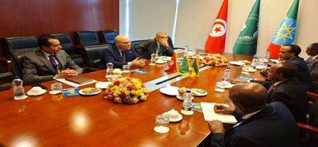 Tunisie – Ammar s’entretient avec ses homologues mauritanien et éthiopien