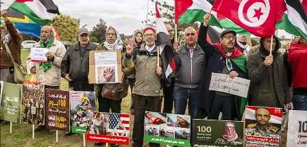 Tunisie – Guerre à Gaza : Manifestation devant l’ambassade US à Tunis