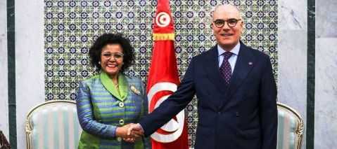 Tunisie – Ammar reçoit la directrice exécutive de l’agence de développement de l’Union Africaine