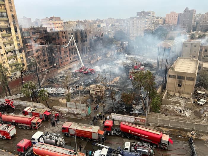 Egypte: Le Studio al-Ahram parti en fumée