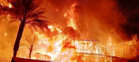 Egypte : Un énorme incendie dévaste les studios cinématographiques « Al Ahram » à Gizeh