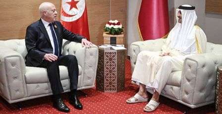 Tunisie – Saïed s’entretient avec l’Emir du Qatar