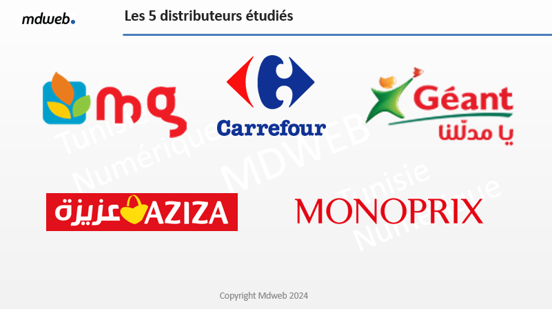 Mdweb : Classement des enseignes de la grande distribution sur le web et les médias sociaux (Mai 2024)