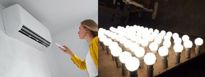 Une heure de climatisation, c’est l’équivalent de la consommation électrique de 160 lampes LED