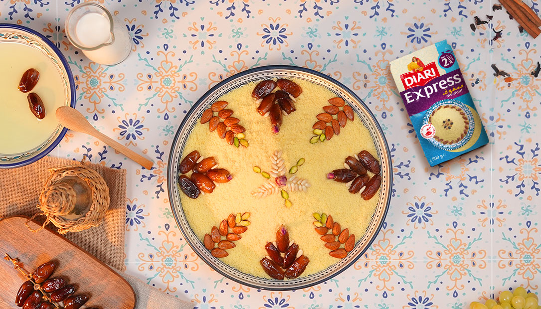 Recette : Mesfouf Diari Express aux fruits secs