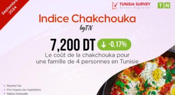 Indice Chakchouka – Septembre 2024 : Combien Coûte un plat de Chakchouka pour 4 personnes en Tunisie ?