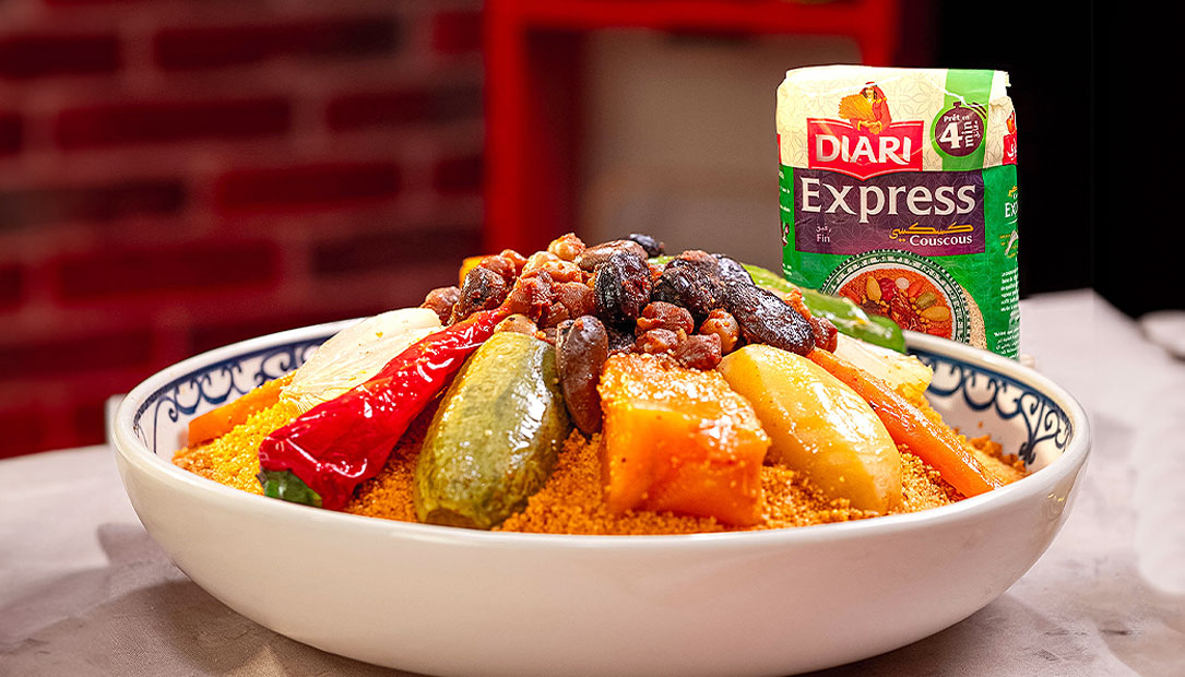 Recette : Couscous Diari Express aux légumes