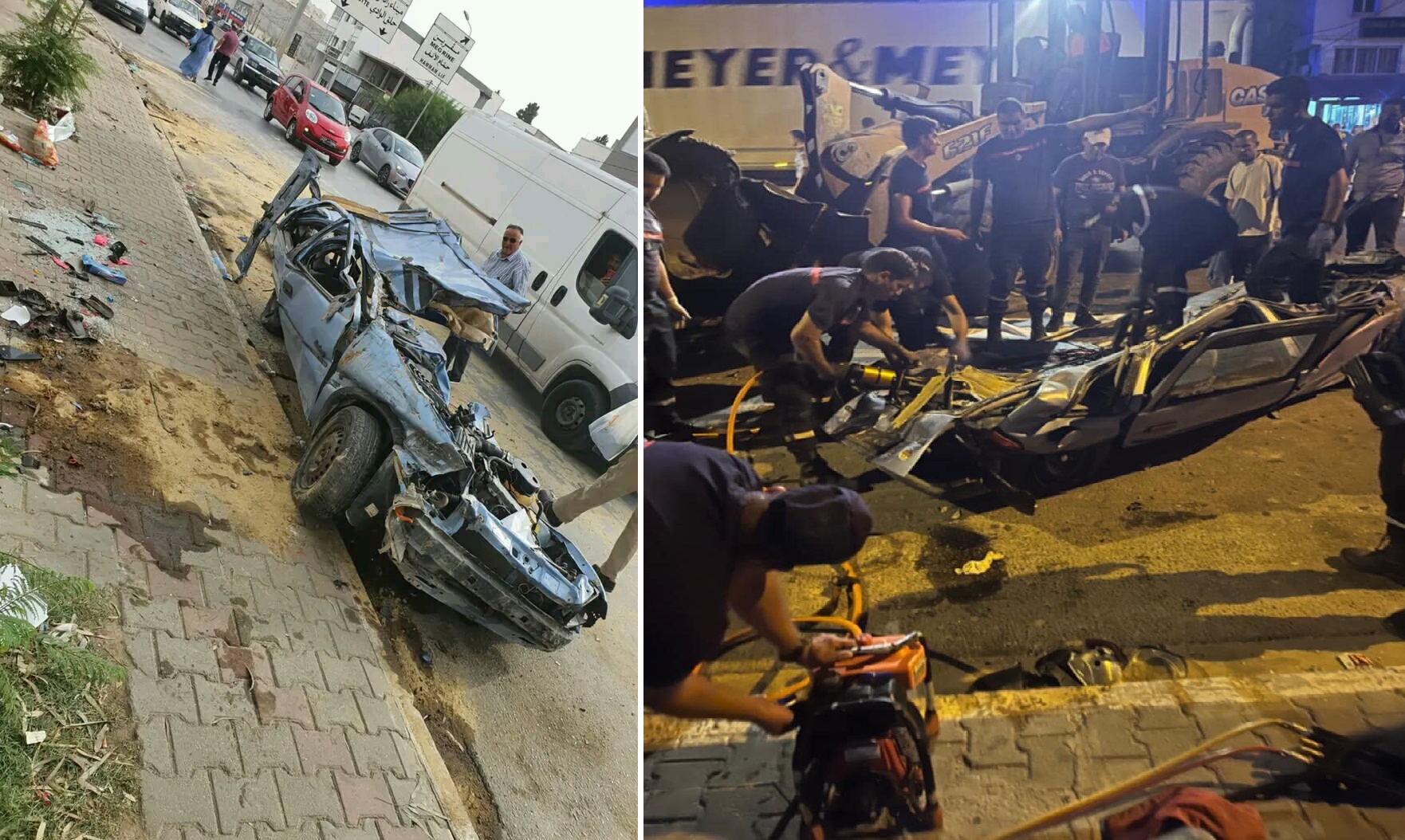 Terrible accident à Ben Arous: Une femme morte écrasée dans sa voiture par un camion malaxeur