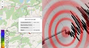 Oued Mliz (Jendouba): Secousse tellurique d’une magnitude de 3 degrés enregistrée à 15h04