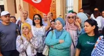 Tunisie – Sfax : Marche pacifique en commémoration de l’anniversaire du « déluge d’Al Aqsa »
