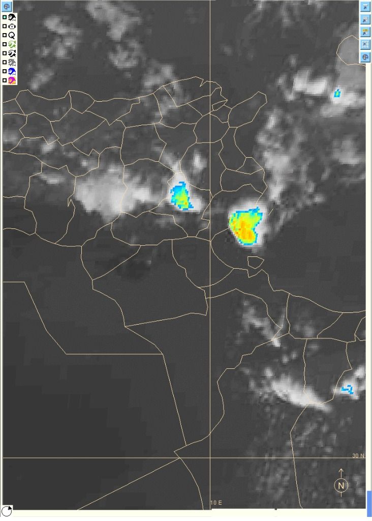 Prévisions météo de la soirée : orages et risque de grêle sur le centre et Sfax, températures modérées la nuit