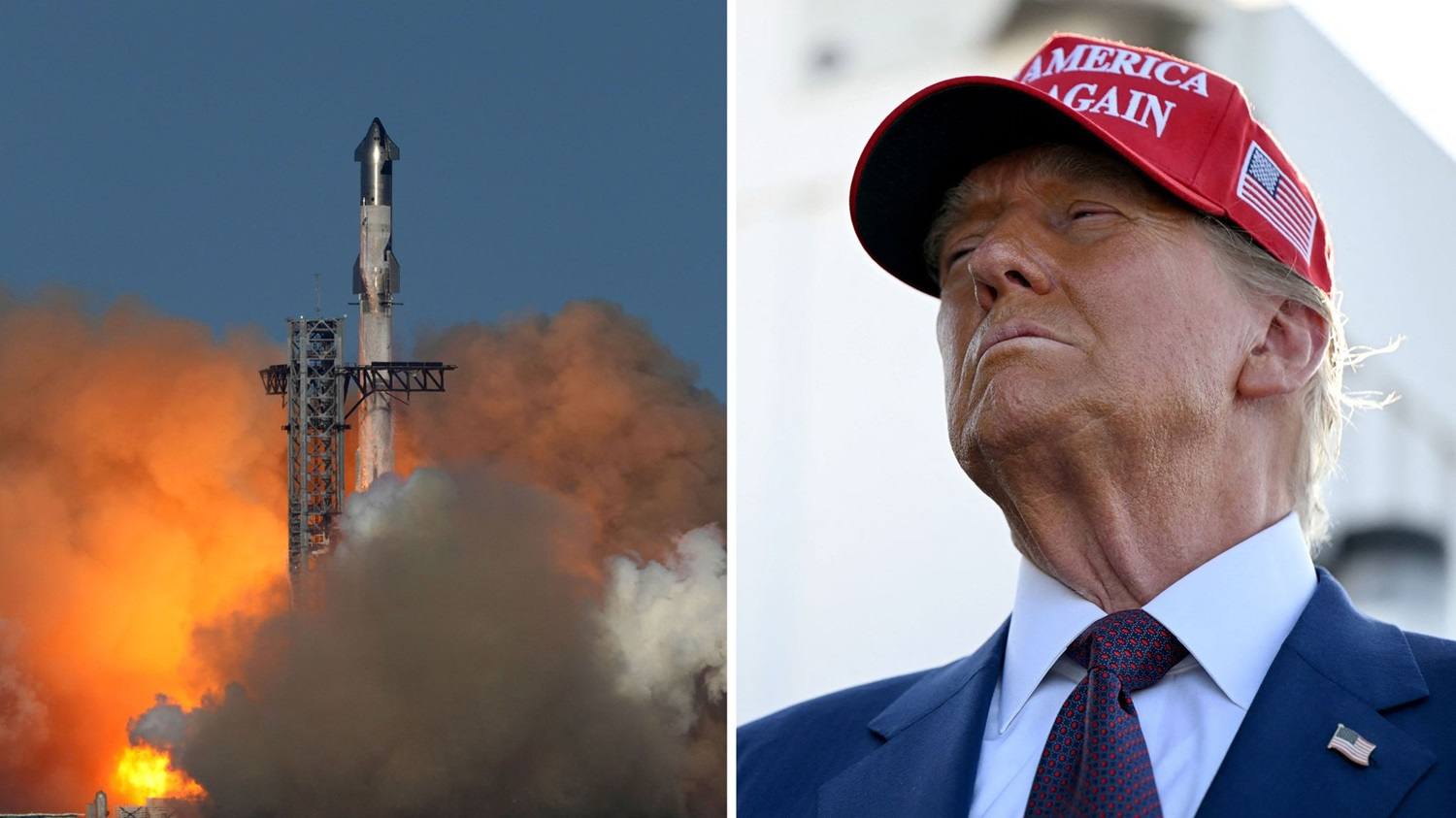 SpaceX échoue à rattraper sa fusée Starship sous les yeux de Trump