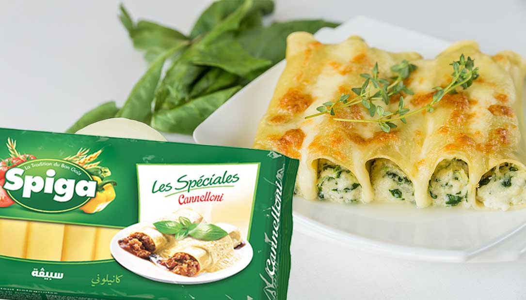 Recette by Spiga : Cannelloni Ricotta épinard