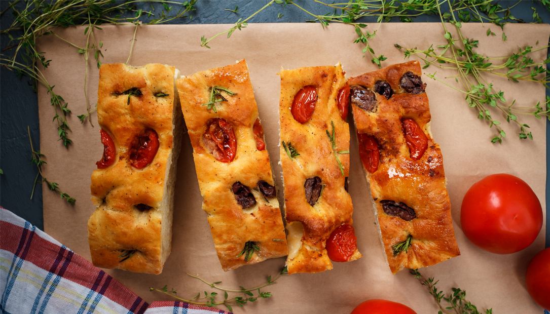 Recette By Warda  : Pain focaccia