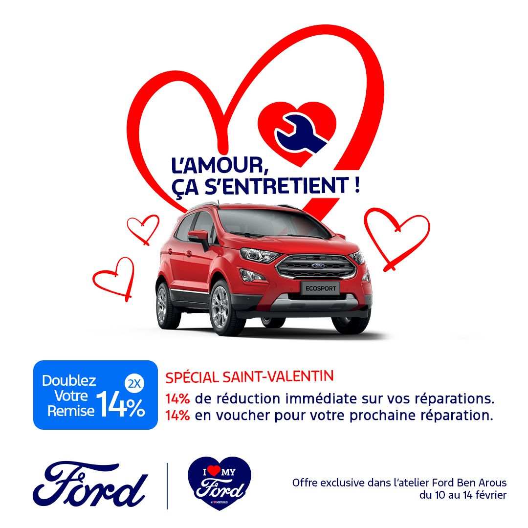 Ford célèbre l’amour avec une offre spéciale Saint-Valentin
