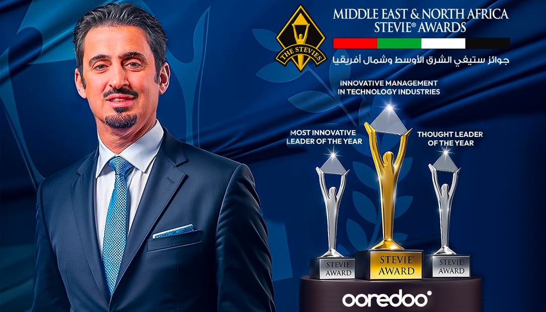 Mansoor Rashid Al-Khater, CEO de Ooredoo Tunisie, obtient TROIS AWARDS AUX STEVIE® AWARDS 2025 POUR LE MOYEN-ORIENT ET L’AFRIQUE DU NORD