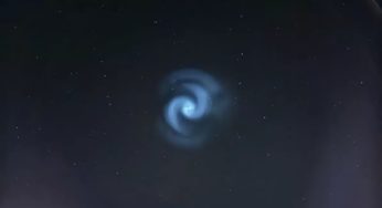 Mystérieuse spirale bleue dans le ciel en Europe, Explication …