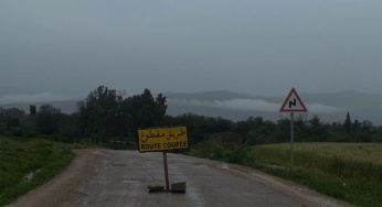 Jendouba : Interruption de la circulation sur ces routes en raison de la montée du niveau de l’Oued Raghai