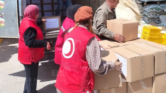 Croissant-Rouge à Béja : 200 familles aidées dans une opération solidaire