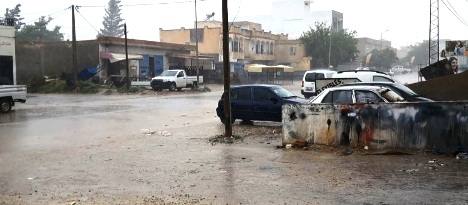 Tunisie – Le Kef cet après midi : Pluies abondantes et importantes chutes de grêle