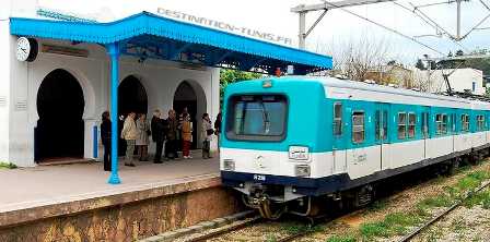 Tunisie – TRANSTU : La circulation du métro TGM suspendue entre les gares de Kheireddine et la Marsa Plage