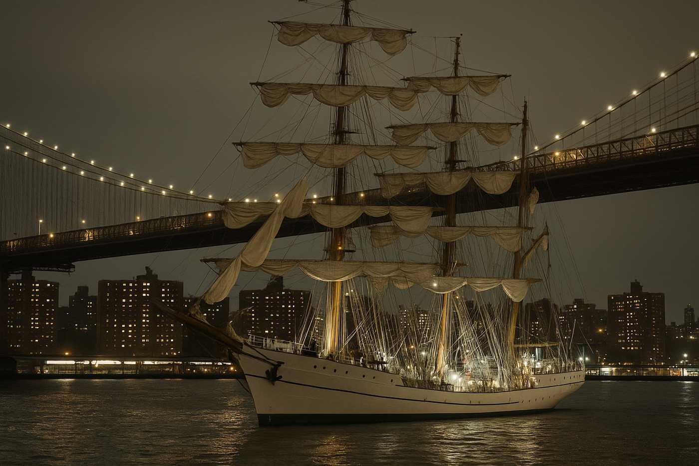 USA – Un voilier de la marine mexicaine heurte le pont de Brooklyn : 22 blessés dont trois graves