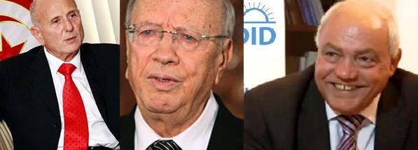 Tunsie: Béji Caïd Essebsi, Ahmed Brahim et Ahmed Néjib Chebbi en réunion à huis-clos